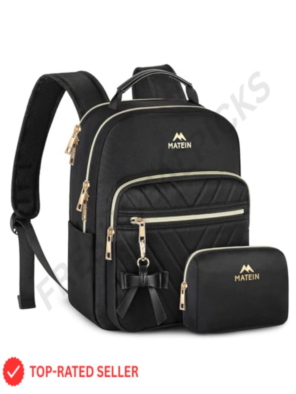 Mini Backpack Purse for Women, Waterproof Polyester Daypack with Organizer Bag